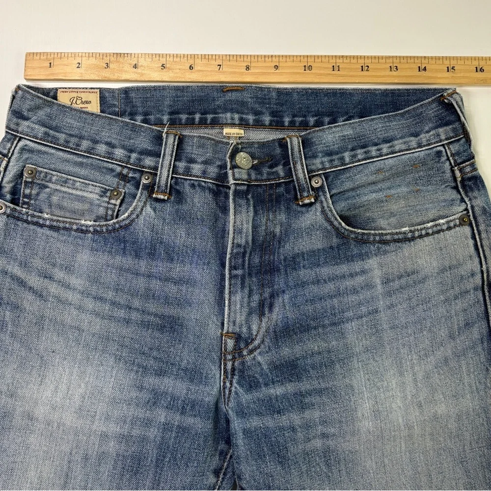 J.Crew 484 Slim Fit Jeans Mens 30x32 Kaihara Japanese Denim Blue Medium Wash